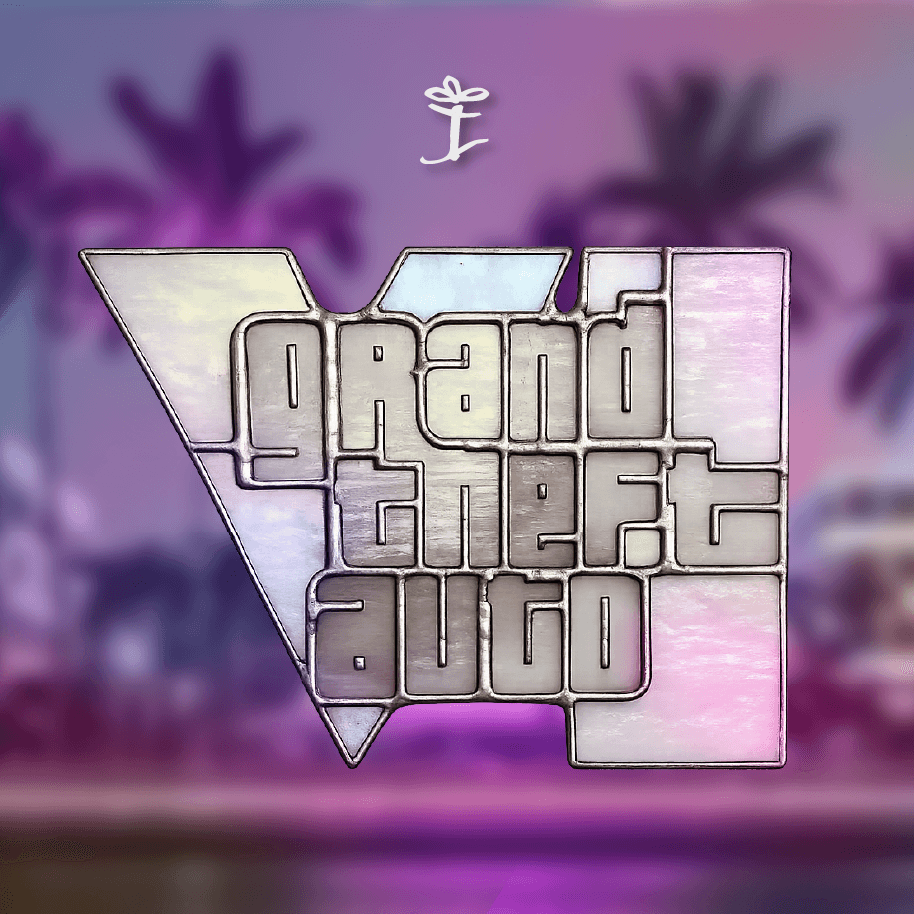 GTA VI Inspired Glass Art